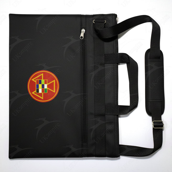 Masonic Red Royal Arch Black Tote Bag Printed with Hand & Shoulder Carry