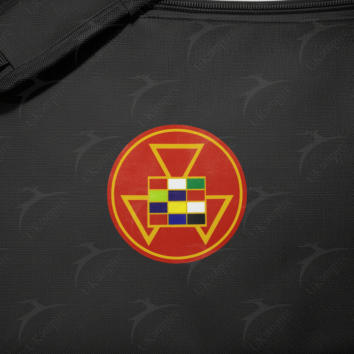 Masonic Red Royal Arch Black Tote Bag Printed with Hand & Shoulder Carry