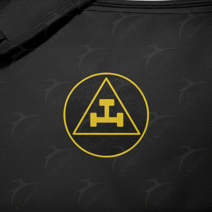 Masonic Royal Arch Black Tote Bag Gold Printed with Hand & Shoulder Carry