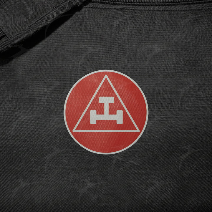 Masonic Royal Arch Black Tote Bag Red & Silver Printed with Hand & Shoulder Carry