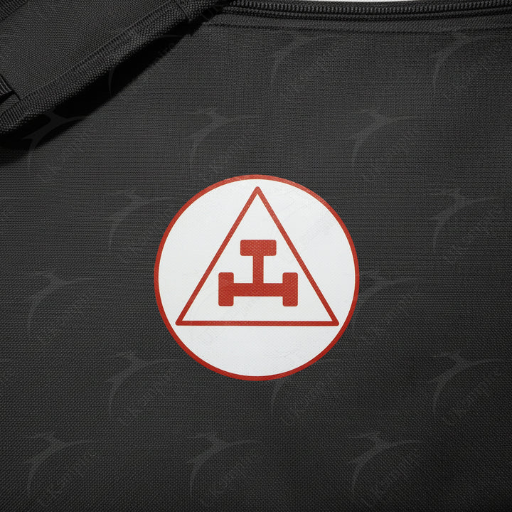 Masonic Royal Arch Black Tote Bag Red & White Printed with Hand & Shoulder Carry