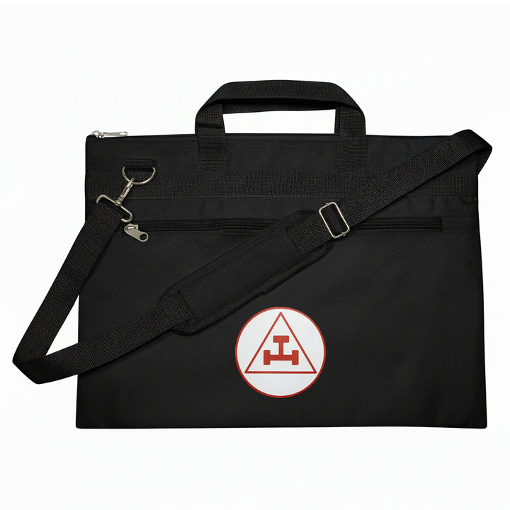 Masonic Royal Arch Black Tote Bag Red & White Printed with Hand & Shoulder Carry
