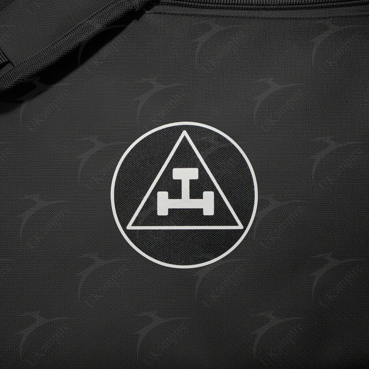 Masonic Royal Arch Black Tote Bag Silver Printed with Hand & Shoulder Carry