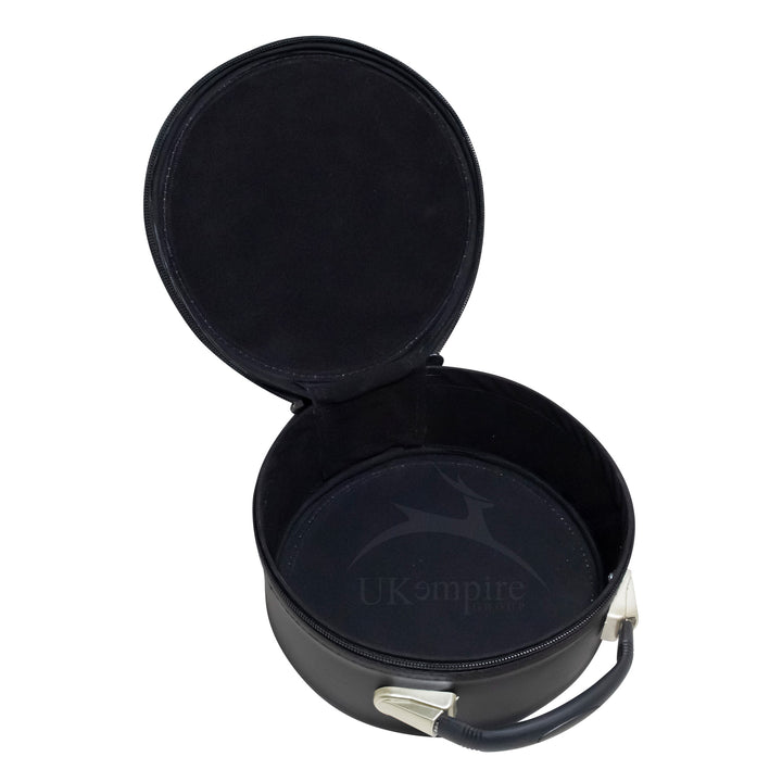 Masonic Royal Arch Crown Cap Case Black (Hand Embroidered) Gold Triple Tau 5
