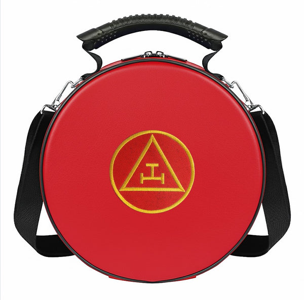 Masonic Royal Arch Crown Cap Case (Foldable Design) Gold Machine Embroidery Patch