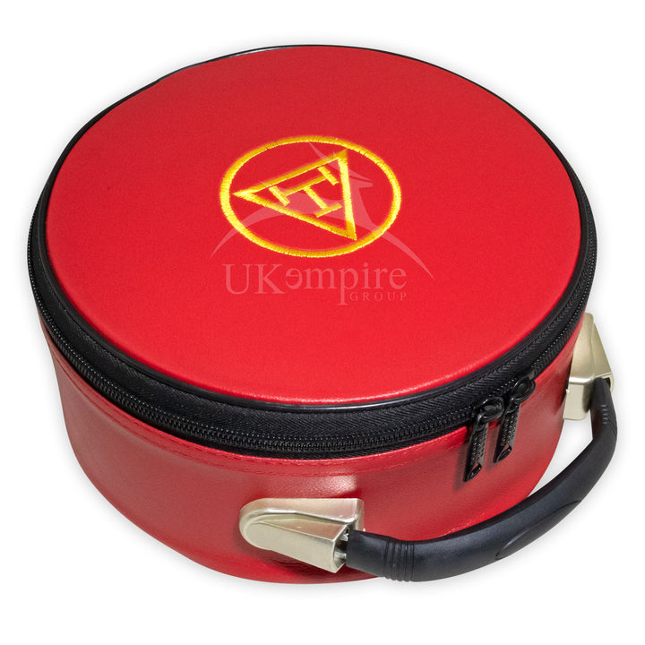 masonic royal arch crown cap case red 2