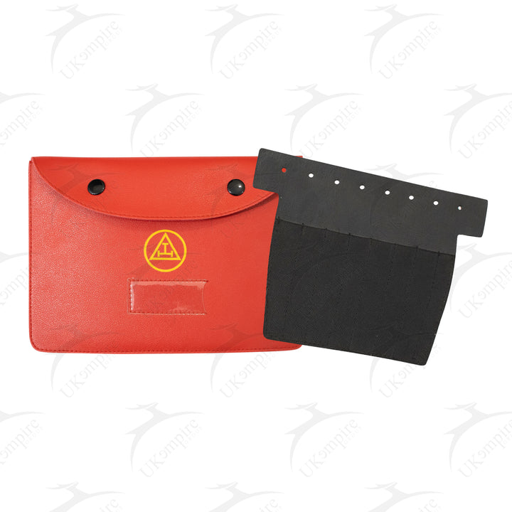 Masonic Royal Arch Gold Jewel Holder Case Faux Leather – Large