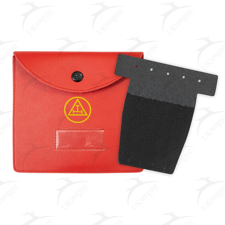 Masonic Royal Arch Gold Jewel Holder Case Faux Leather – Medium