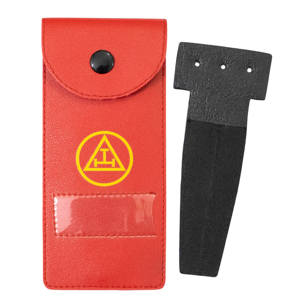 Masonic Royal Arch Gold Jewel Holder Case Faux Leather – Small