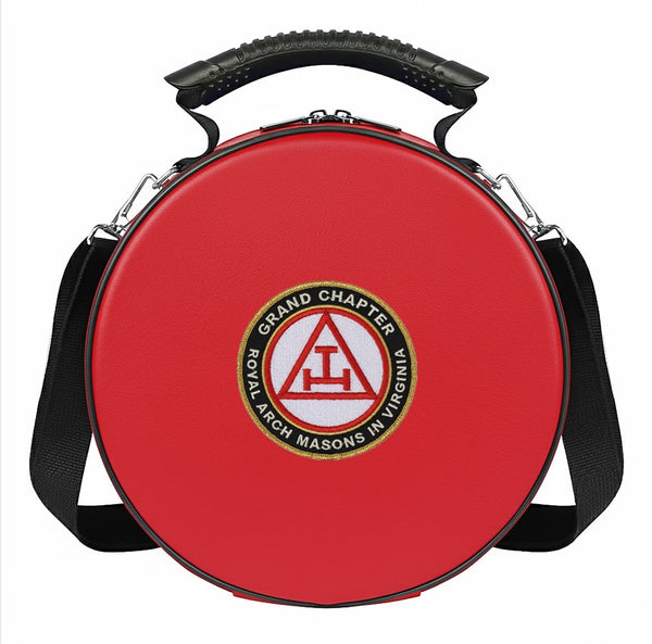 Masonic Royal Arch Grand Crown Cap Case (Foldable Design) Machine Embroidery Patch