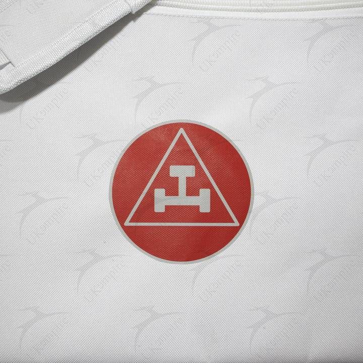 Masonic Royal Arch White Tote Bag Red & White Printed with Hand & Shoulder Carry