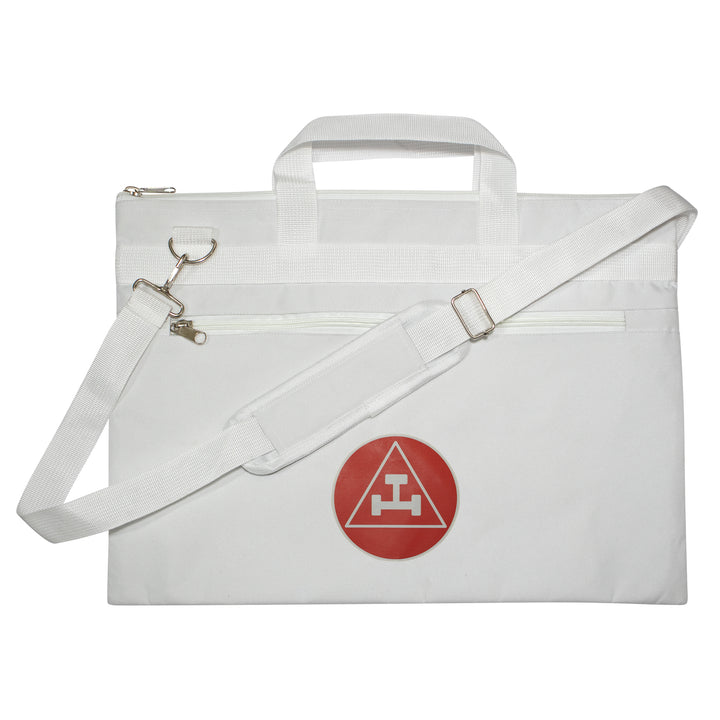 Masonic Royal Arch White Tote Bag Red & White Printed with Hand & Shoulder Carry