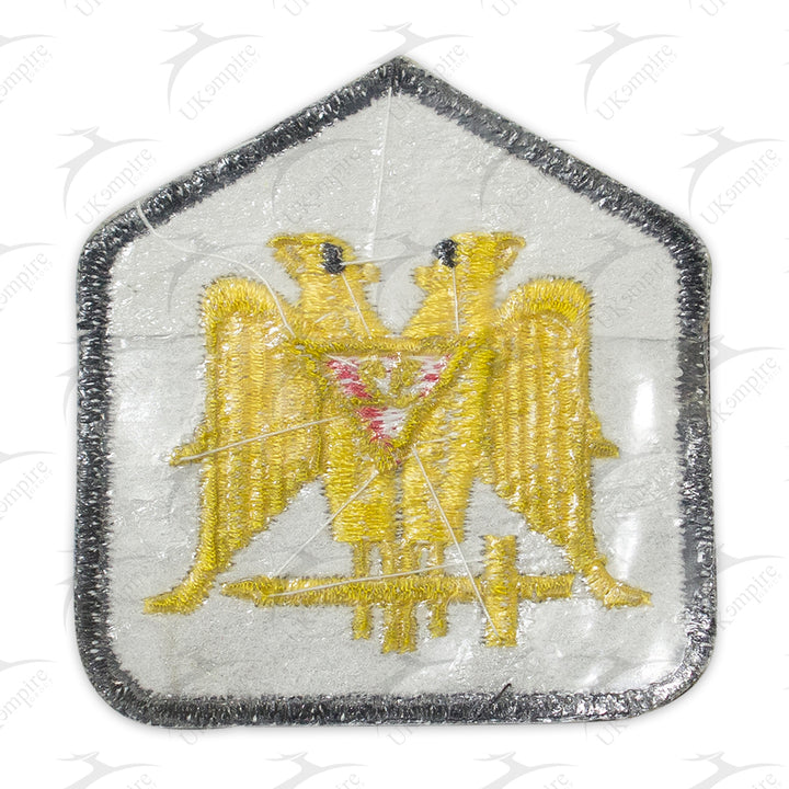 Masonic Scottish Rite 32 Degree Patch, Machine Embroidered, Iron-On Back