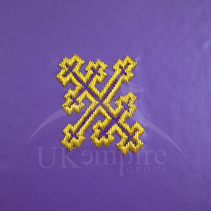 33rd Degree Sovereign Grand Commanders Crown Cap Case Purple (Triple Salem Cross) 4