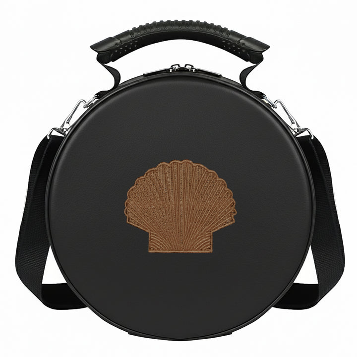 Masonic ST Thomas Of Acon Crown Cap Case (Foldable Design) Brown Machine Embroidery