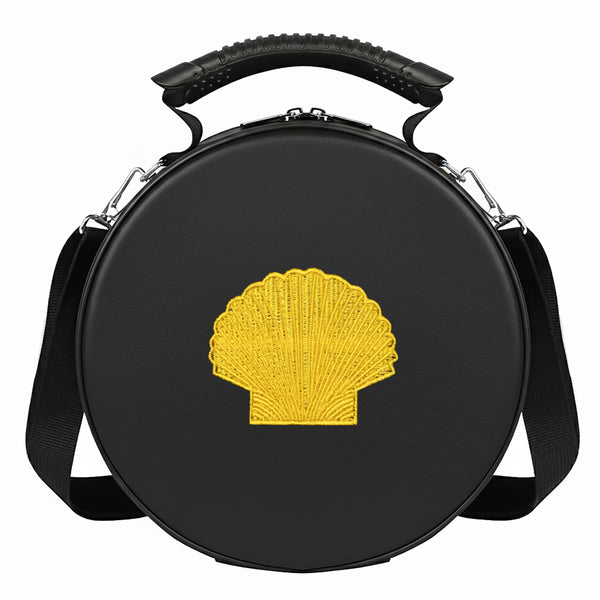 Masonic ST Thomas Of Acon Crown Cap Case (Foldable Design) Gold Machine Embroidery