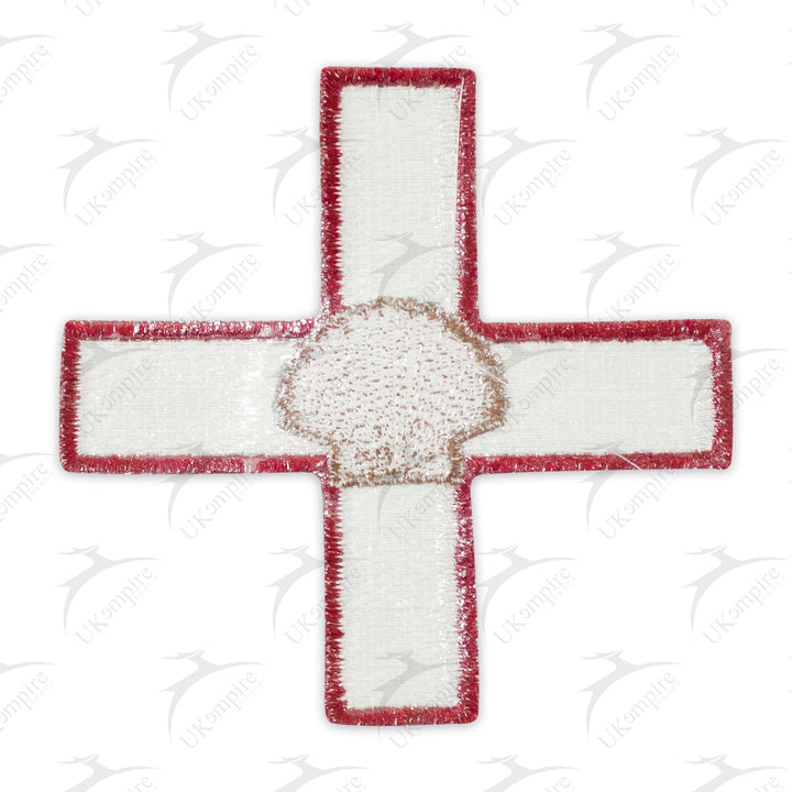 Masonic ST Thomas of Acon Shell Patch bronze Embroidery – Iron-On Back