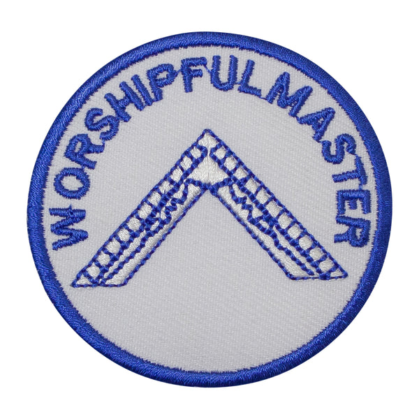 Masonic Worshipful Master Patch Machine Embroidery – Iron-On Back