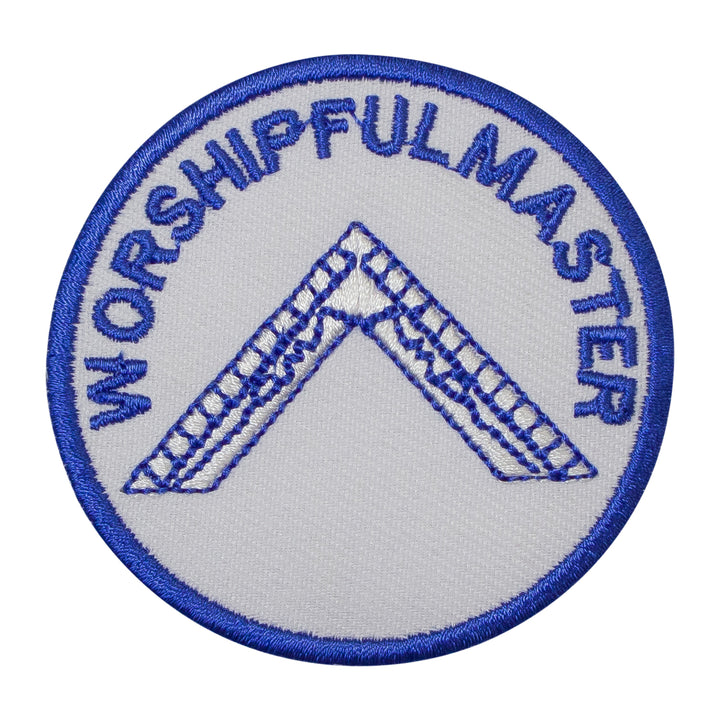 Masonic Worshipful Master Patch Machine Embroidery – Iron-On Back
