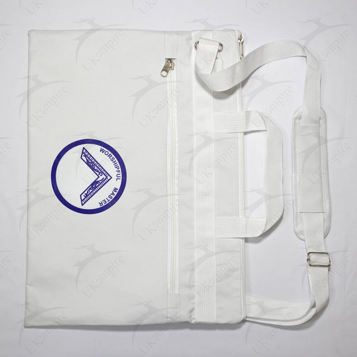 Masonic Worshipful Master White Tote Bag Printed with Hand & Shoulder Carry