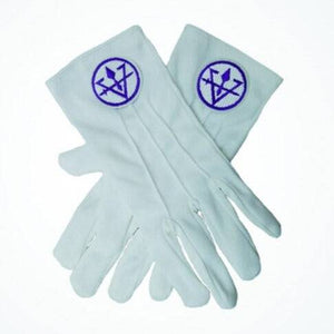 Cryptic Masons Regalia Gloves