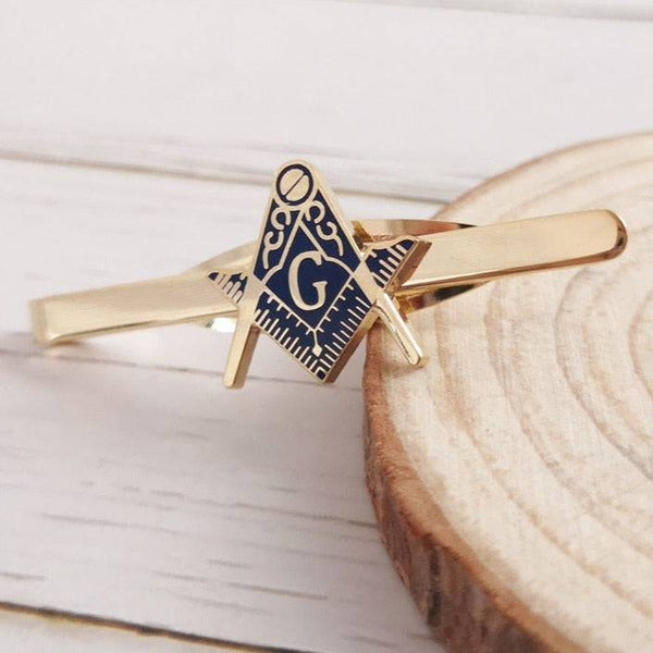 Master Mason Blue Lodge Tie Bar - Square and Compass Motif