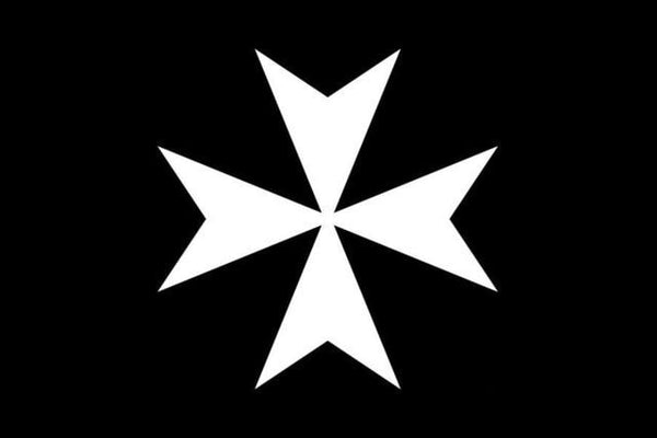 Order Of Malta Commandery Flag - Black