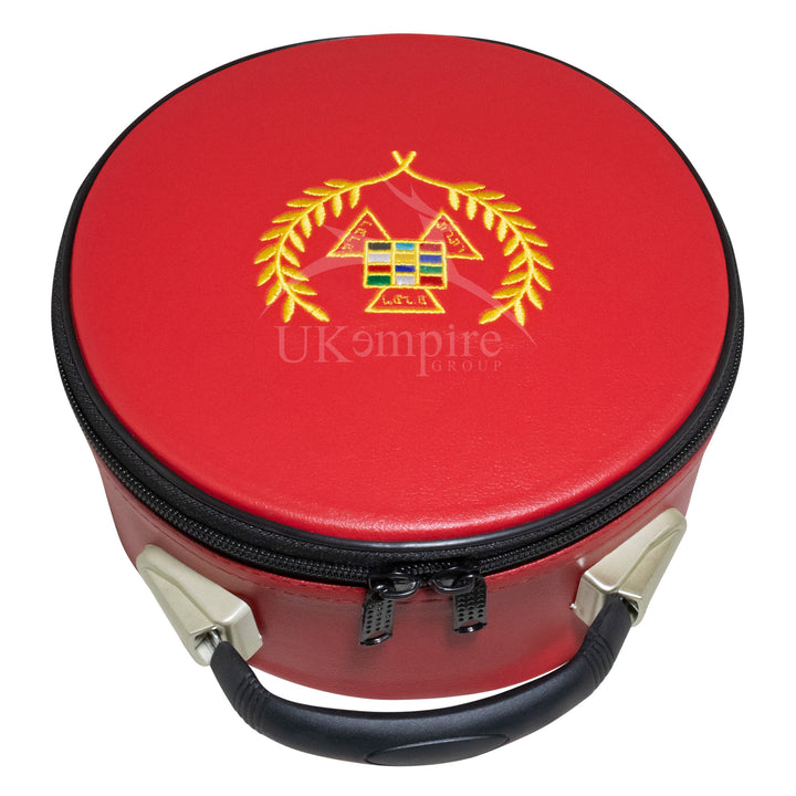 Masonic Royal Arch Past Grand High Priest PGHP Crown Cap Case Red 1