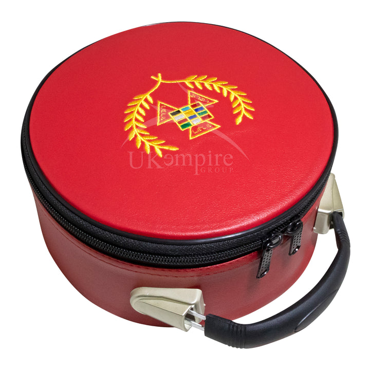 Masonic Royal Arch Past Grand High Priest PGHP Crown Cap Case Red 2