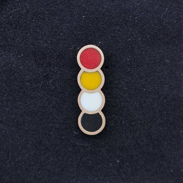 Masonic Lapel Pin - Nigredo Albedo Citrinitas Rubedo
