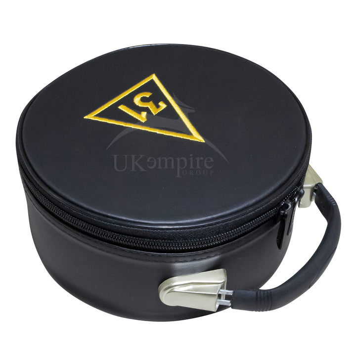 Masonic Scottish Rite 31 Degree Crown Cap Case Black – Machine Embroidered 1