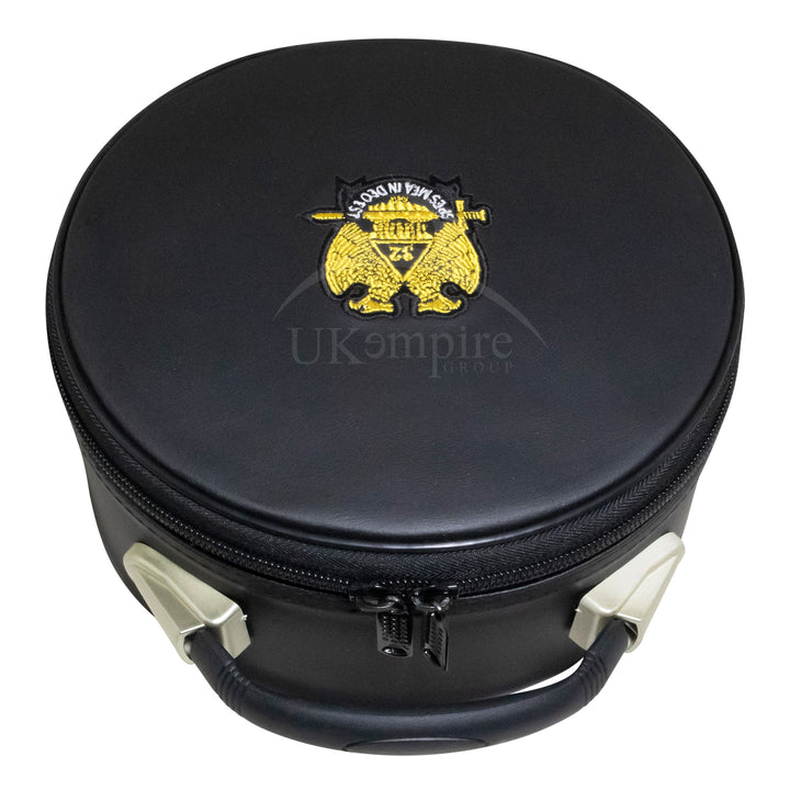 Scottish Rite 32 Degree Double Eagles Crown Cap Case (Black) 1