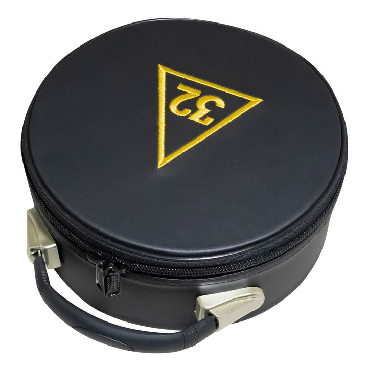 Masonic Scottish Rite 32 Degree Crown Cap Case Black – Machine Embroidered