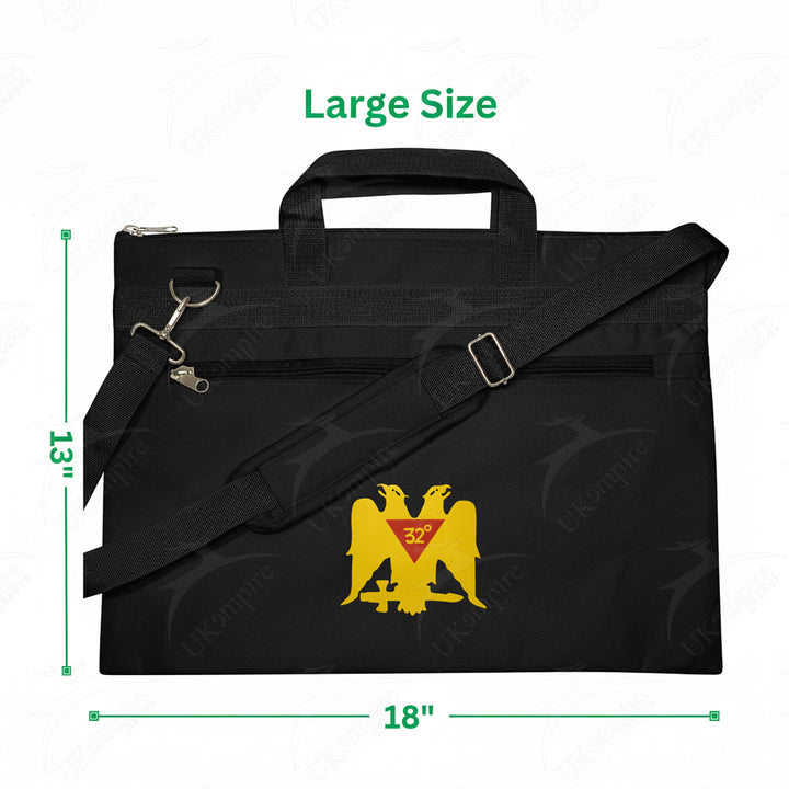 Masonic Scottish Rite 32rd Degree Double Eagle Wings Down Tote Bag Printed