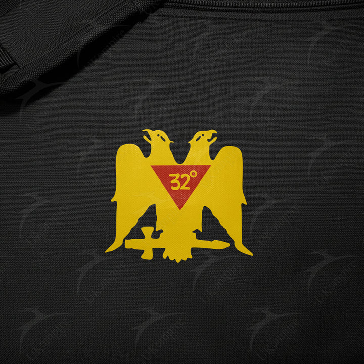 Masonic Scottish Rite 32rd Degree Double Eagle Wings Down Tote Bag Printed
