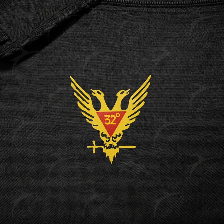 Masonic Scottish Rite 32rd Degree Double Eagle Wings Up Tote Bag Printed
