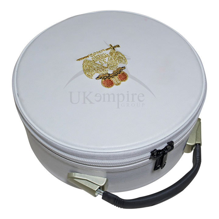 Scottish Rite 33 Degree Double Eagles Crown Cap Case White 2