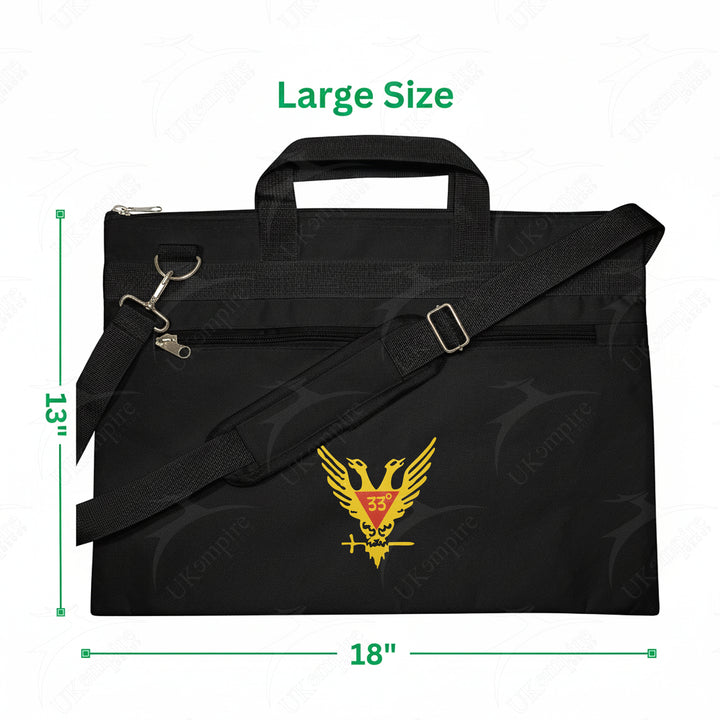 Masonic Scottish Rite 33rd Degree Double Eagle Wings Up Tote Bag Printed