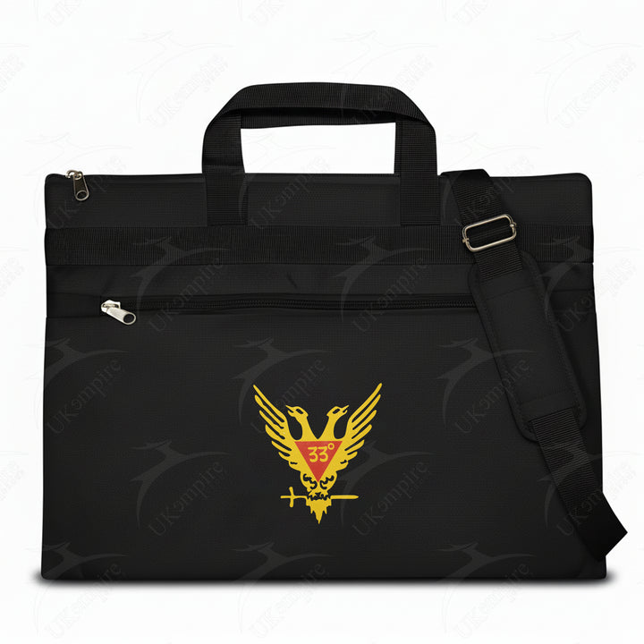 Masonic Scottish Rite 33rd Degree Double Eagle Wings Up Tote Bag Printed