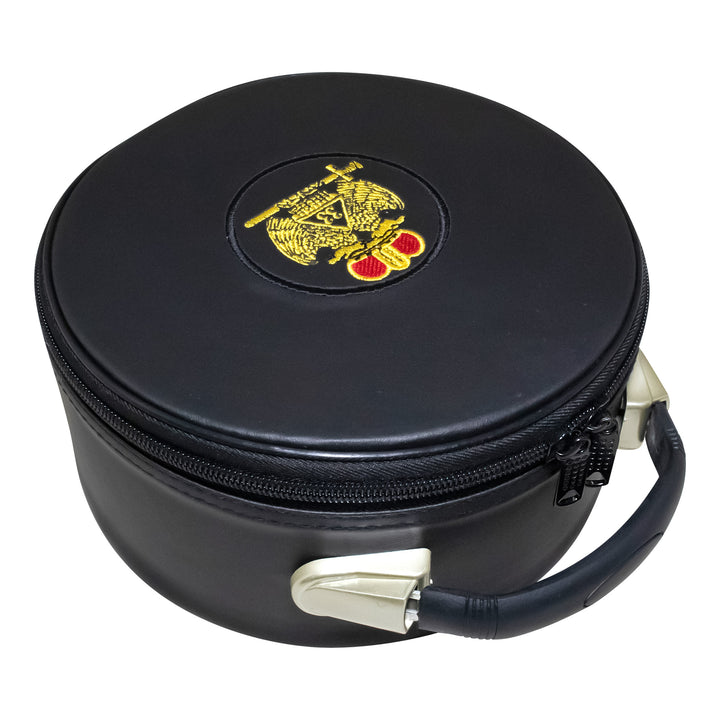 Scottish Rite 33 Degree Double Eagles Crown Cap Case (Black) 2