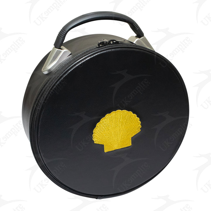 Masonic ST Thomas of Acon Crown Cap Case Black,  Gold Emblem 2