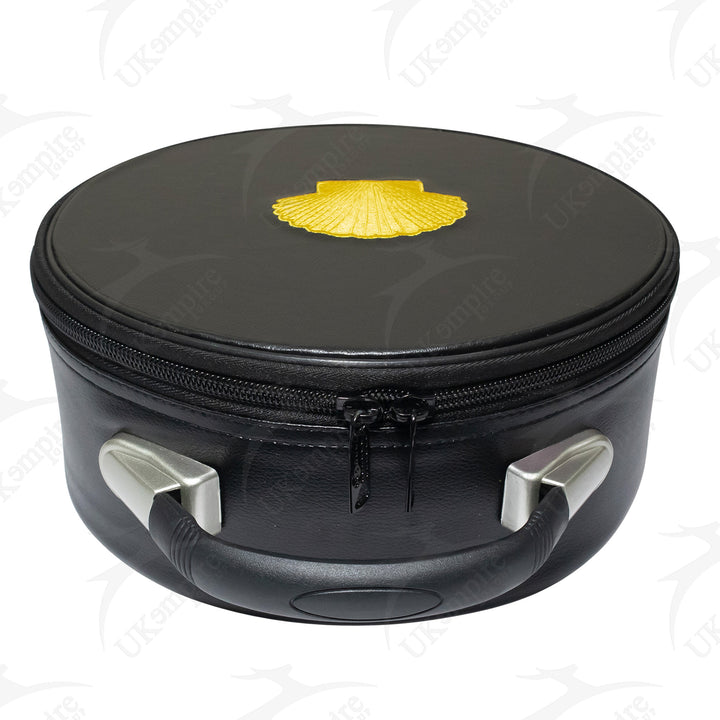 Masonic ST Thomas of Acon Crown Cap Case Black,  Gold Emblem 3