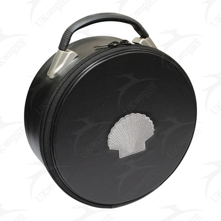 Masonic ST Thomas of Acon Crown Cap Case Black, Silver Emblem 2