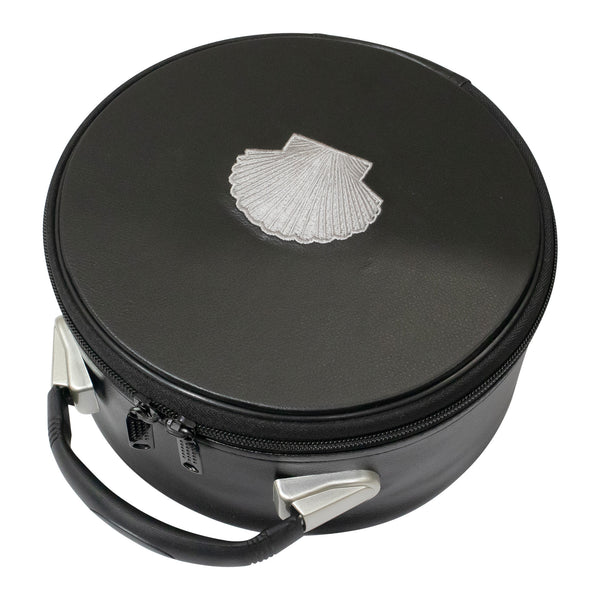 Masonic ST Thomas of Acon Crown Cap Case Black, Silver Emblem