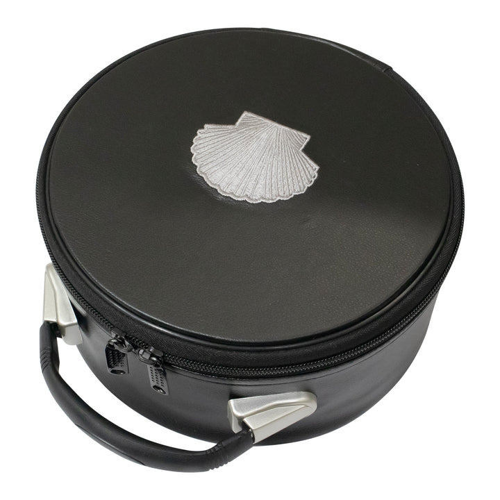 Masonic ST Thomas of Acon Crown Cap Case Black, Silver Emblem
