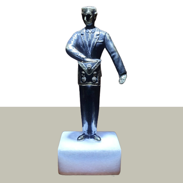 3rd Degree Master Mason Figurine  - Solid Black Bronze