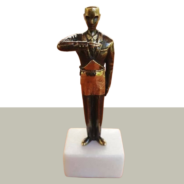 Entered Apprentice Blue Lodge Figurine - Solid Bronze