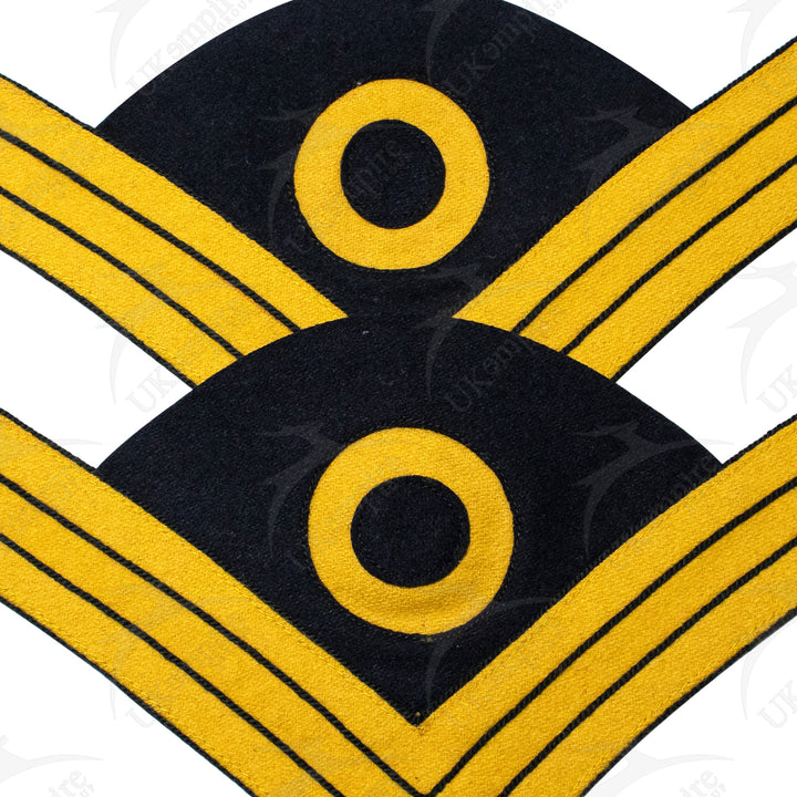 Indian War Period 1888 US Uniform Color Sergeant Chevrons Cavalry Yellow Navy Blue Wool-2