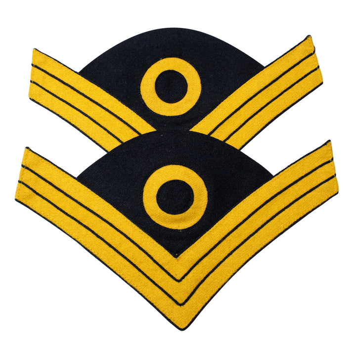 Indian War Period 1888 US Uniform Color Sergeant Chevrons Cavalry Yellow Navy Blue Wool