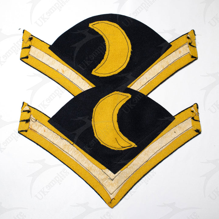 Indian War Period 1888 US Uniform Commissary Sergeant Chevrons Cavalry Yellow Navy Blue Wool-1